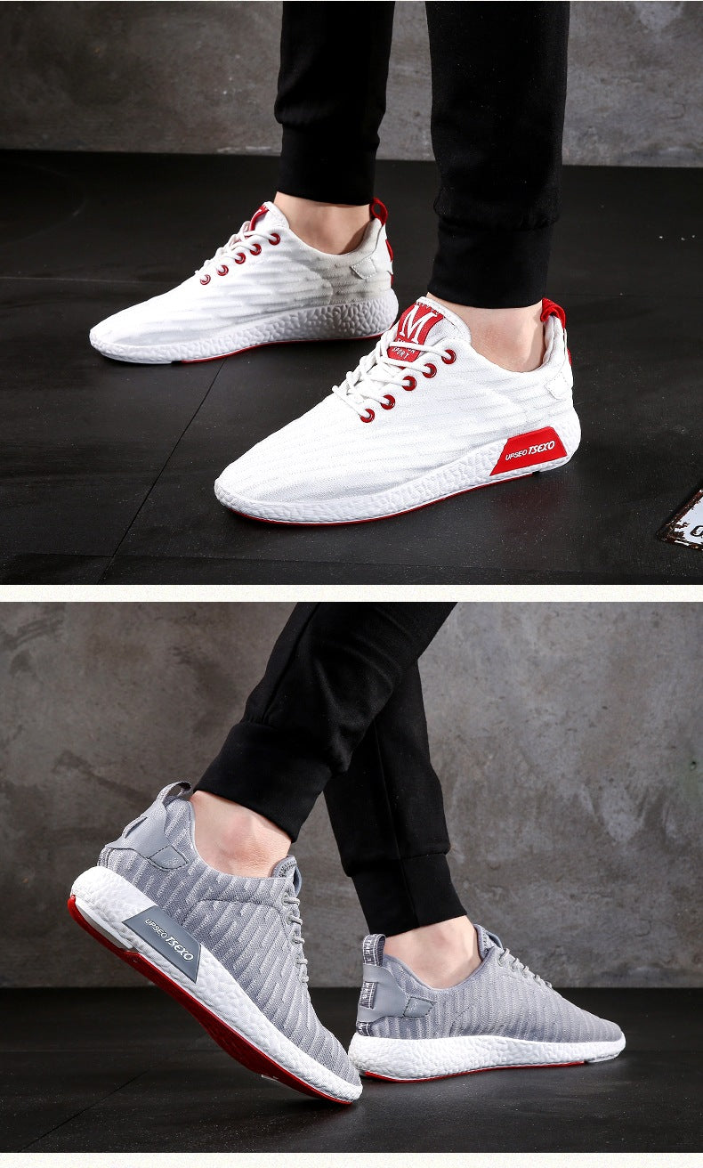 Men's running shoes, lightweight and breathable sports shoes, comfortable and cushioning fitness shoes, multi-functional sports