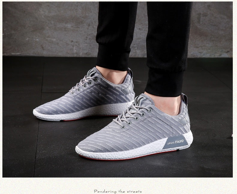 Men's running shoes, lightweight and breathable sports shoes, comfortable and cushioning fitness shoes, multi-functional sports