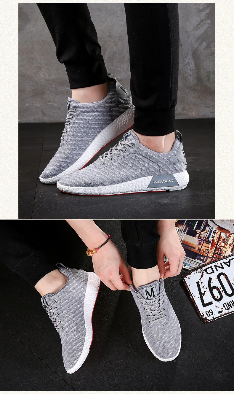 Men's running shoes, lightweight and breathable sports shoes, comfortable and cushioning fitness shoes, multi-functional sports