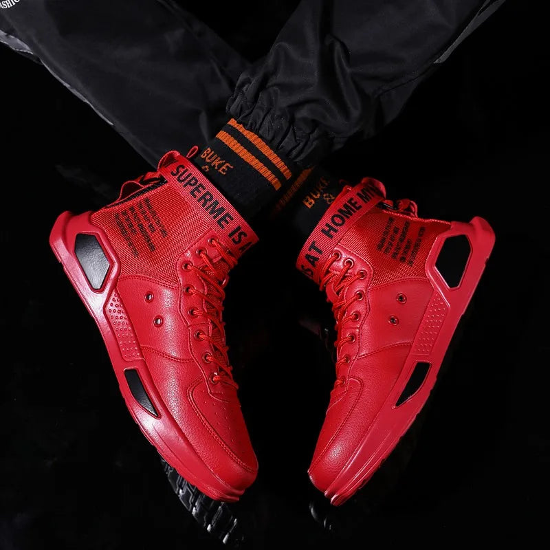 Men's fashionable sports shoes, high top walking shoes, sports and casual shoes, fashionable sports and fashionable men's shoes