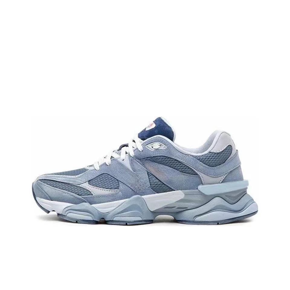 High Quality New Fashion Suede Sneakers Men Women Casual Walking Trainers Breathable Comfortable Lace-up Female 9060 Sport Shoes