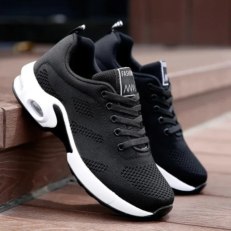 Summer Women Sneakers Outdoor Running Air Cushion Sport Shoes Increase Height Breathable Walk Shoes