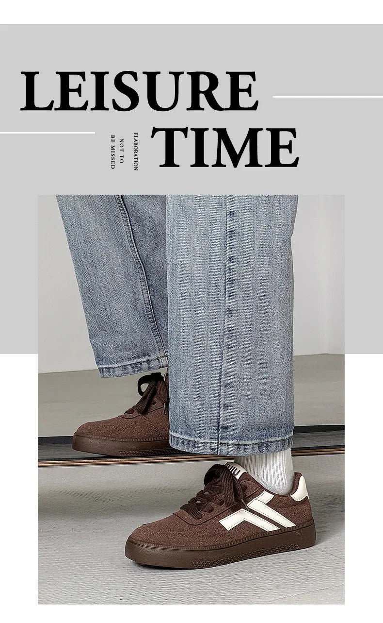 Concise Retro Thick Soled Casual Sports 2025 Spring New Fashion Trend Comfortable Non Slip Shoes Low Top Platform Sneakers