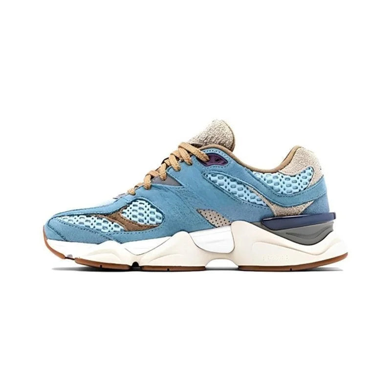 High Quality New Fashion Suede Sneakers Men Women Casual Walking Trainers Breathable Comfortable Lace-up Female 9060 Sport Shoes