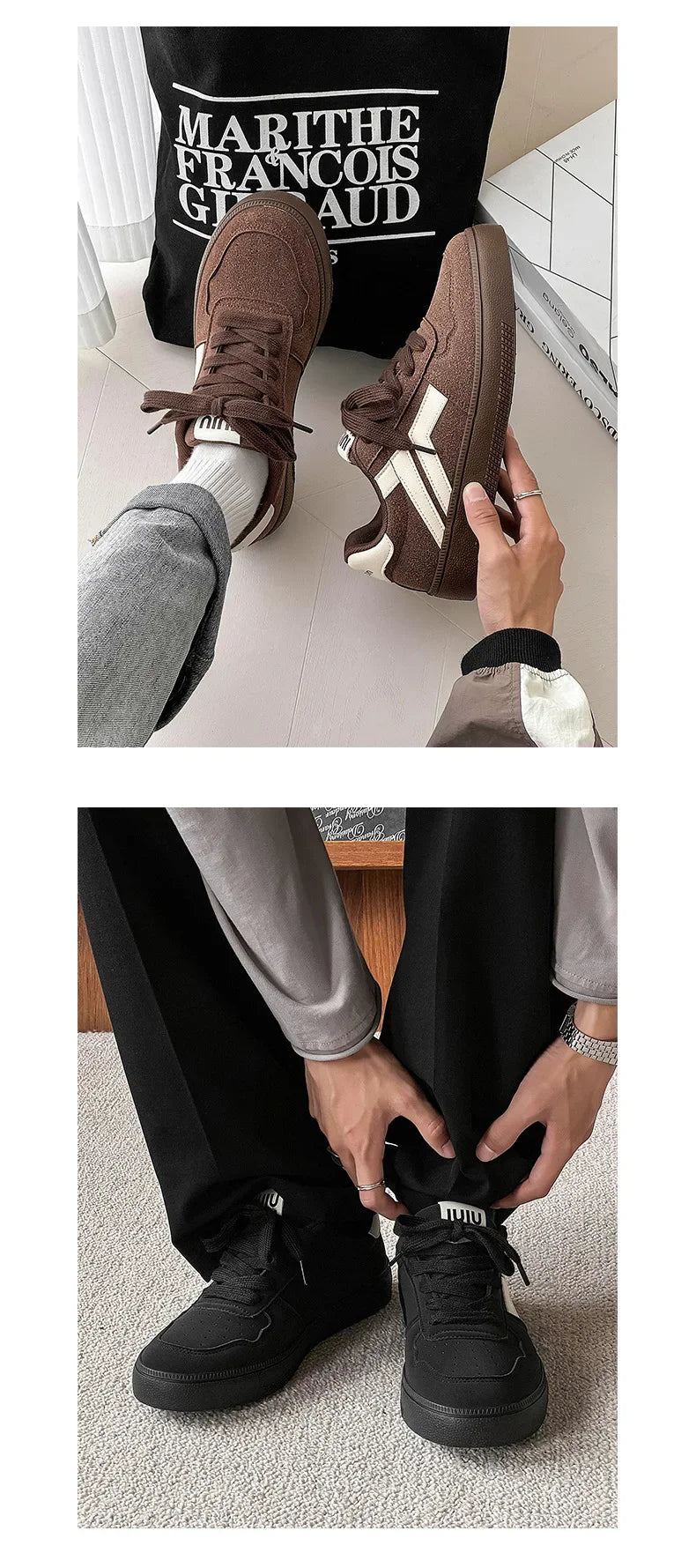Concise Retro Thick Soled Casual Sports 2025 Spring New Fashion Trend Comfortable Non Slip Shoes Low Top Platform Sneakers