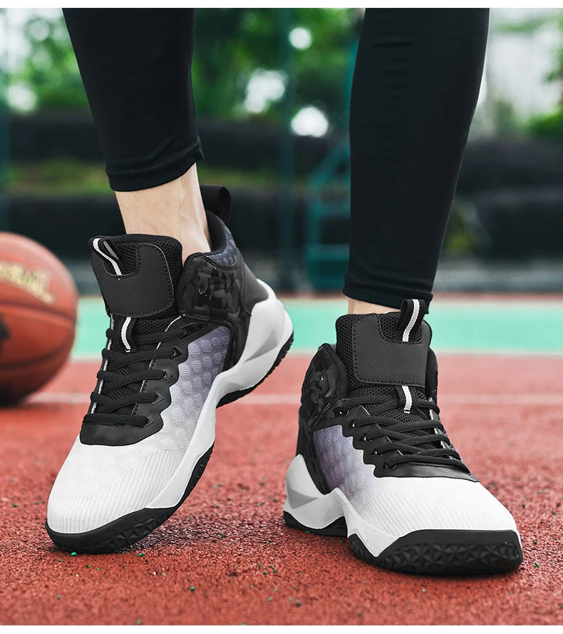 Men's Basketball Shoes Breathable Non-Slip Sneakers Fashionable Sports