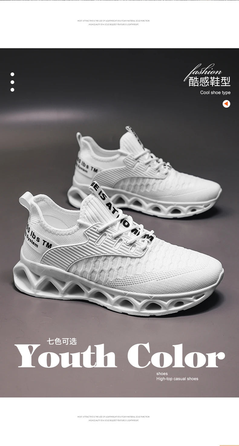 Women's running shoes, lightweight mesh, breathable and comfortable flat soft tennis shoes, blade sports shoes for women