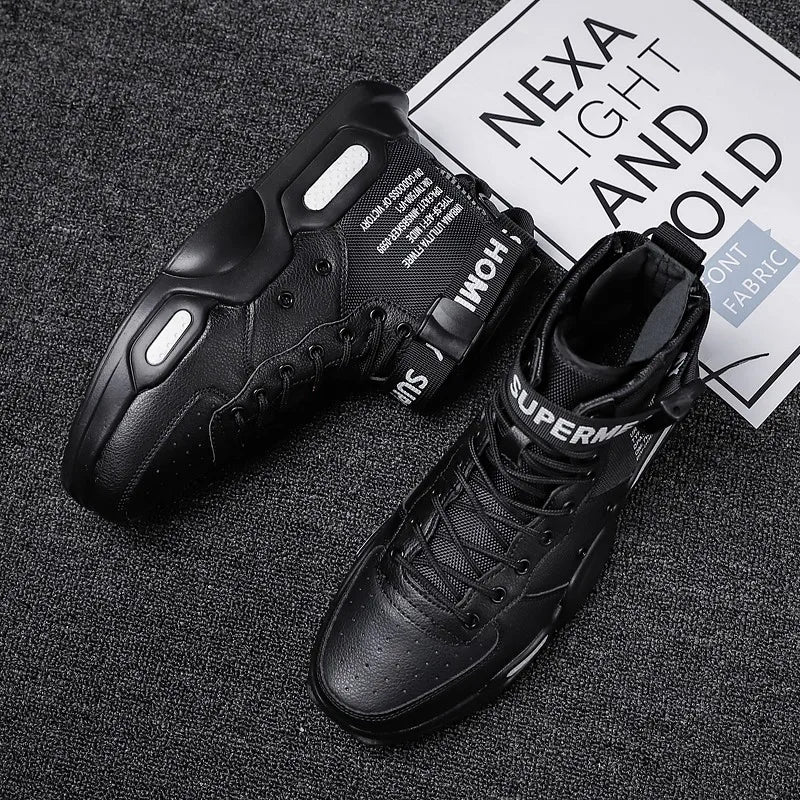 Men's fashionable sports shoes, high top walking shoes, sports and casual shoes, fashionable sports and fashionable men's shoes