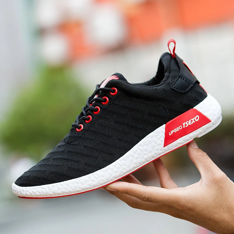 Men's running shoes, lightweight and breathable sports shoes, comfortable and cushioning fitness shoes, multi-functional sports