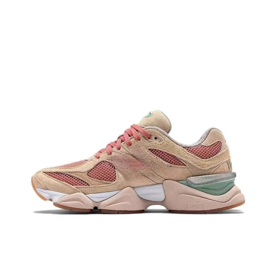 High Quality New Fashion Suede Sneakers Men Women Casual Walking Trainers Breathable Comfortable Lace-up Female 9060 Sport Shoes