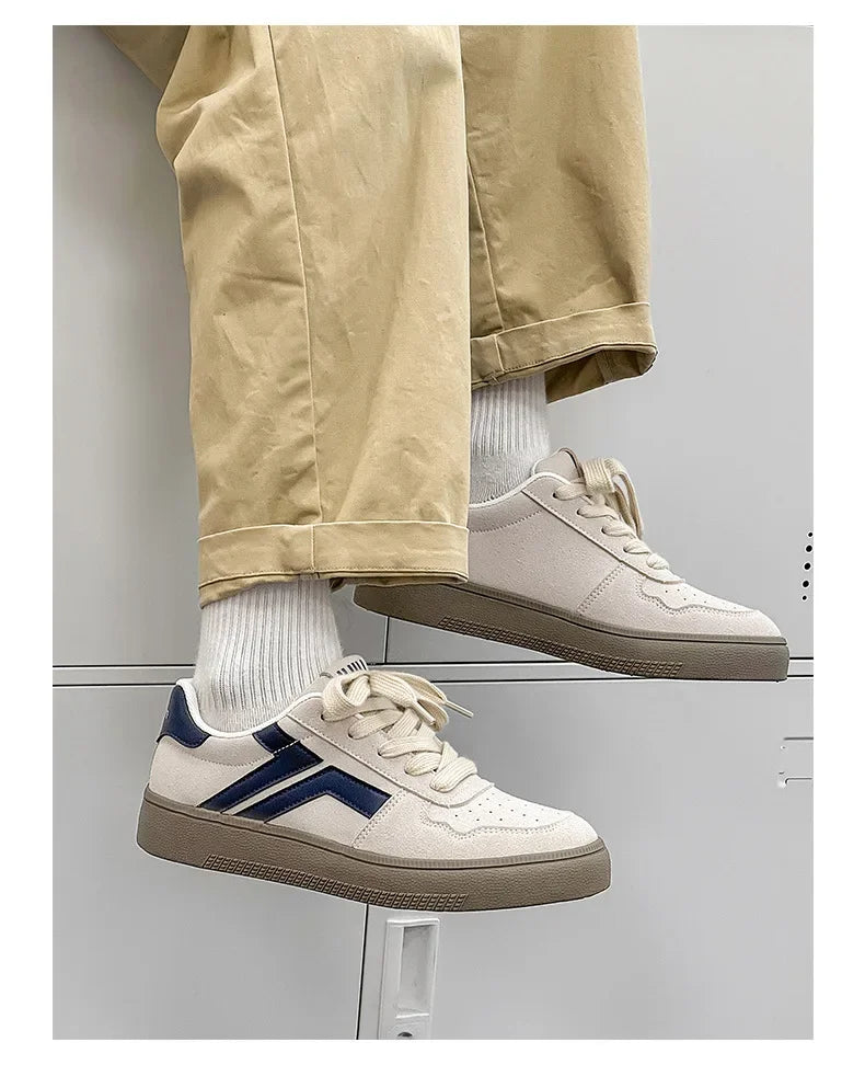 Concise Retro Thick Soled Casual Sports 2025 Spring New Fashion Trend Comfortable Non Slip Shoes Low Top Platform Sneakers