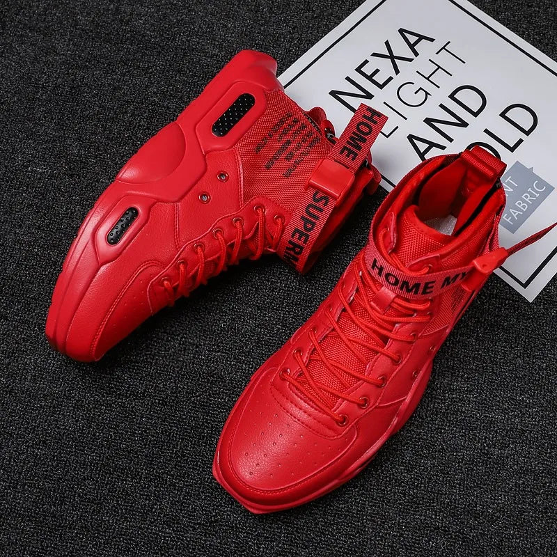 Men's fashionable sports shoes, high top walking shoes, sports and casual shoes, fashionable sports and fashionable men's shoes