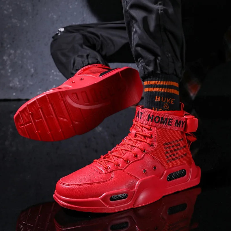 Men's fashionable sports shoes, high top walking shoes, sports and casual shoes, fashionable sports and fashionable men's shoes