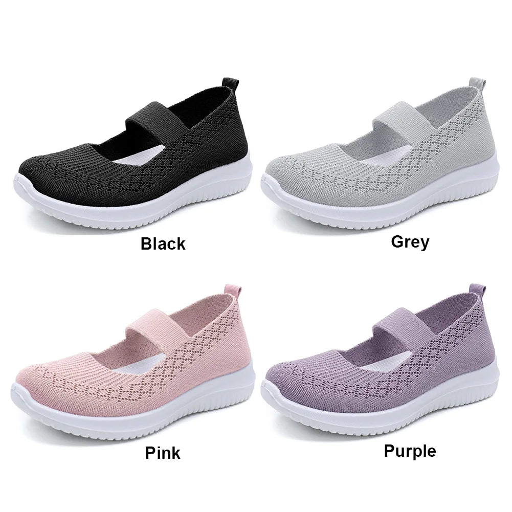Women Mesh Walking Shoes Anti-Slip Running Shoes Sneakers Working Nurse Shoes for Indoor Outdoor