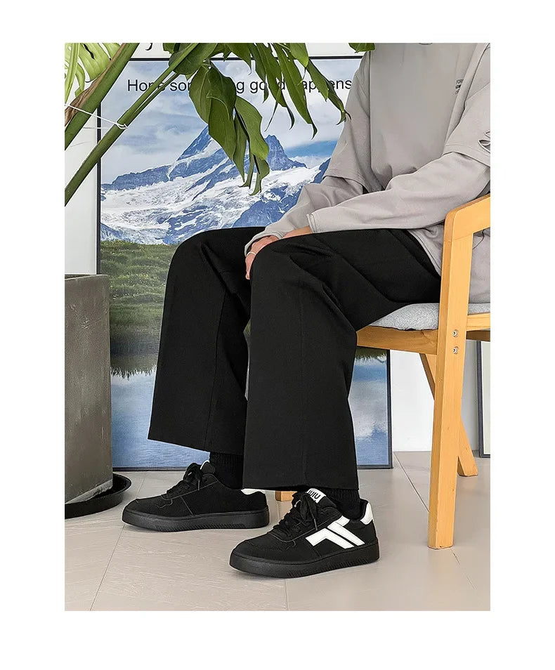 Concise Retro Thick Soled Casual Sports 2025 Spring New Fashion Trend Comfortable Non Slip Shoes Low Top Platform Sneakers