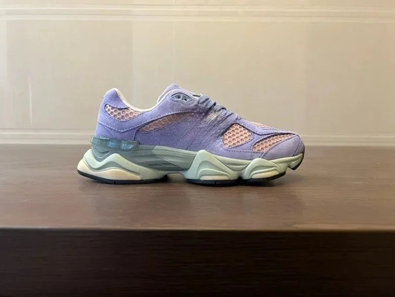 High Quality New Fashion Suede Sneakers Men Women Casual Walking Trainers Breathable Comfortable Lace-up Female 9060 Sport Shoes