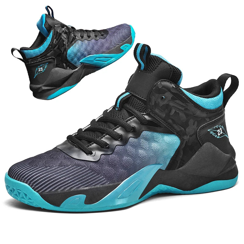 Men's Basketball Shoes Breathable Non-Slip Sneakers Fashionable Sports
