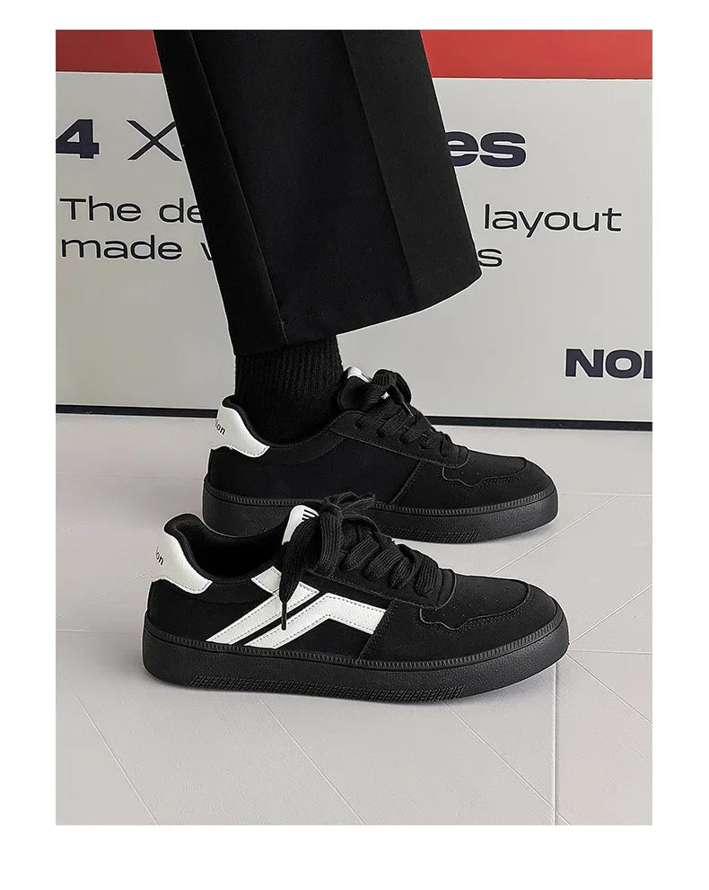 Concise Retro Thick Soled Casual Sports 2025 Spring New Fashion Trend Comfortable Non Slip Shoes Low Top Platform Sneakers