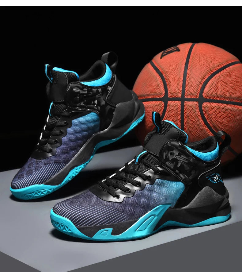Men's Basketball Shoes Breathable Non-Slip Sneakers Fashionable Sports