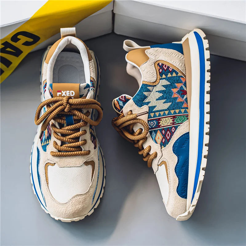 2025 Men's casual sports shoes, breathable walking shoes, lightweight and comfortable sports shoes, men's fashion outdoor travel
