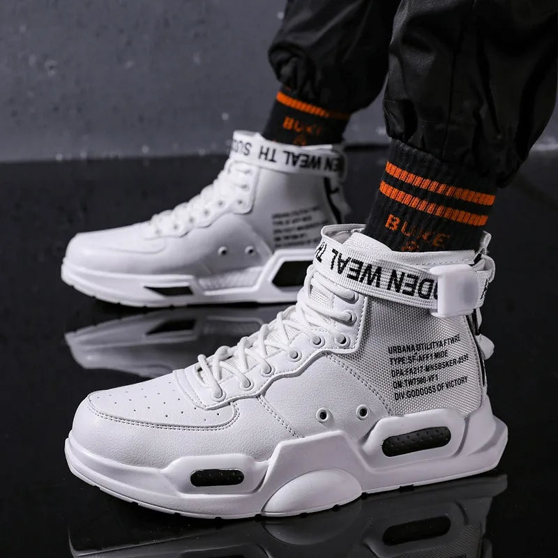 Men's fashionable sports shoes, high top walking shoes, sports and casual shoes, fashionable sports and fashionable men's shoes