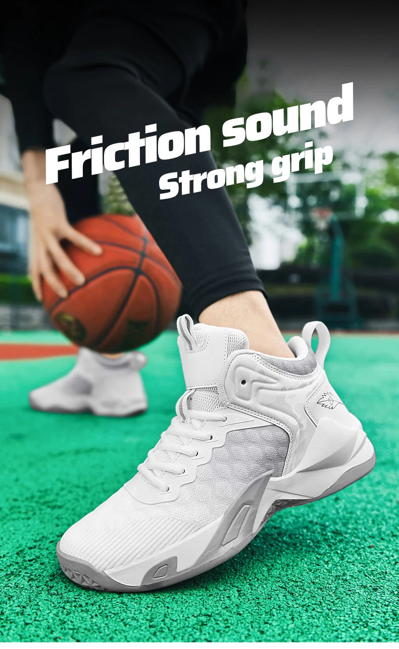 Men's Basketball Shoes Breathable Non-Slip Sneakers Fashionable Sports