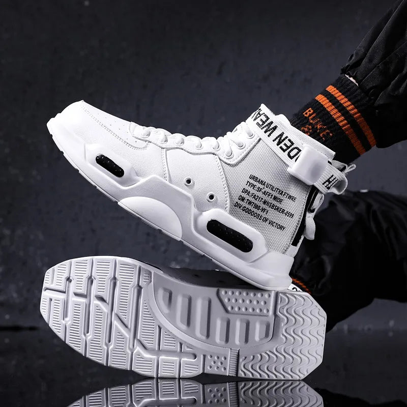 Men's fashionable sports shoes, high top walking shoes, sports and casual shoes, fashionable sports and fashionable men's shoes