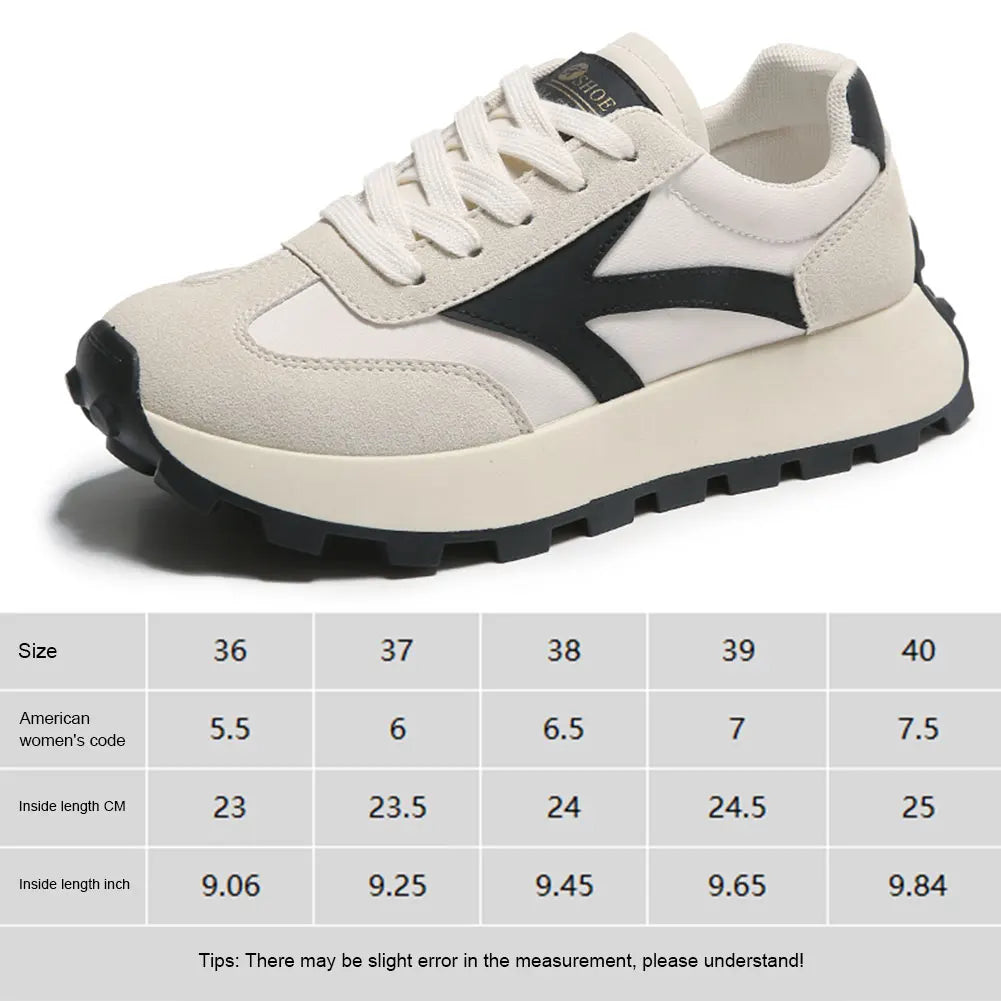 Women Lightweight Running Sneakers Comfortable Casual Walking Shoes Breathable Lace Up Sneakers Patchwork for Running Hiking
