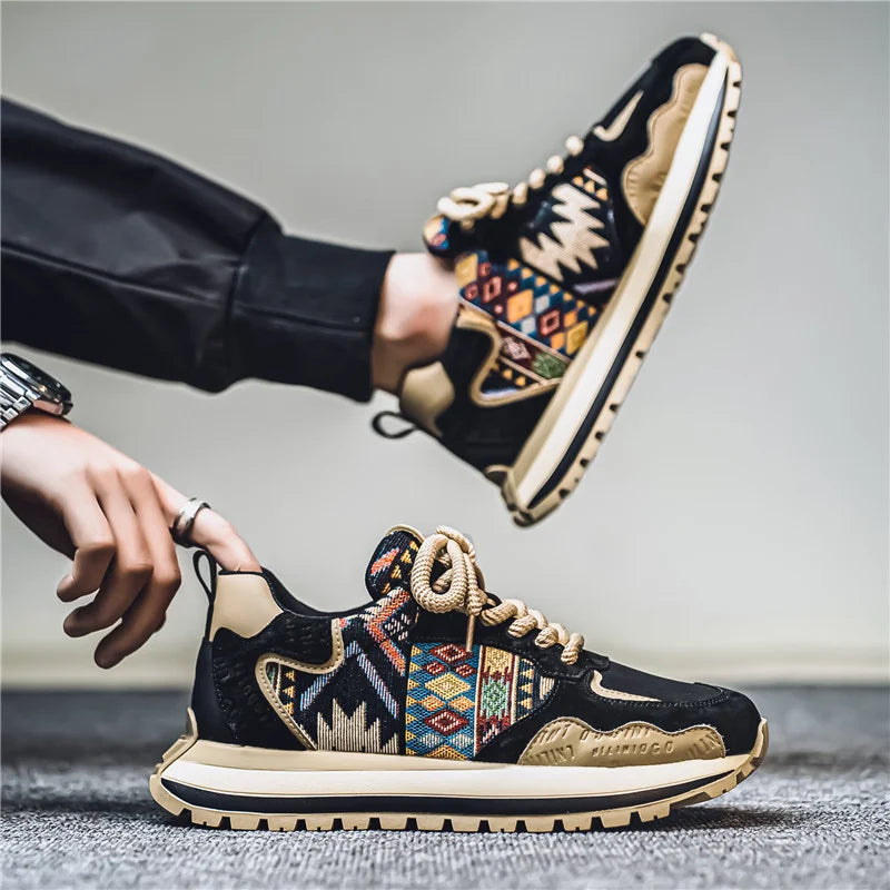 2025 Men's casual sports shoes, breathable walking shoes, lightweight and comfortable sports shoes, men's fashion outdoor travel