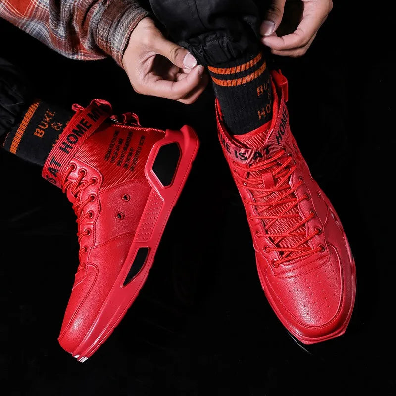 Men's fashionable sports shoes, high top walking shoes, sports and casual shoes, fashionable sports and fashionable men's shoes