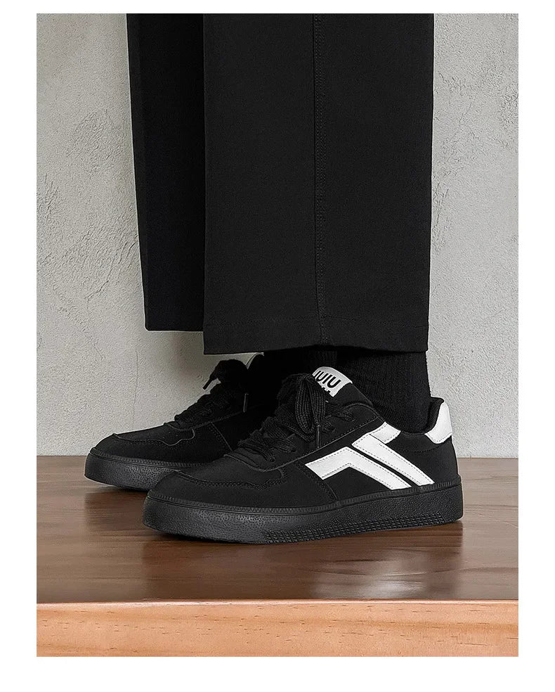Concise Retro Thick Soled Casual Sports 2025 Spring New Fashion Trend Comfortable Non Slip Shoes Low Top Platform Sneakers