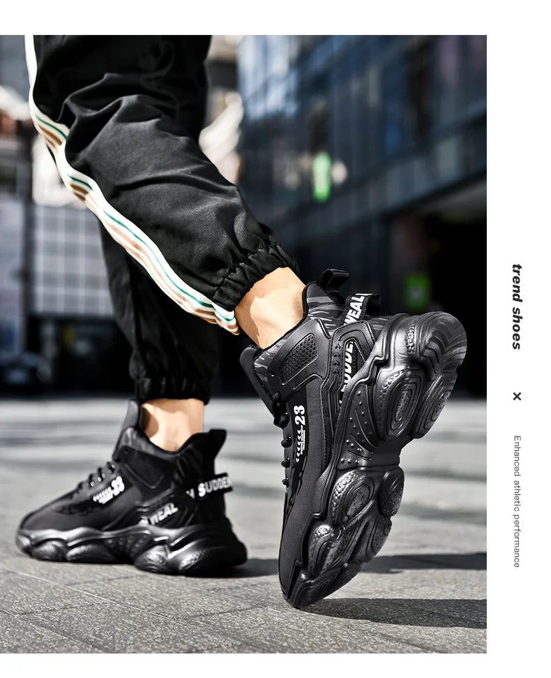 Men's running shoes, comfortable and lightweight walking shoes, running exercise, casual sports shoes