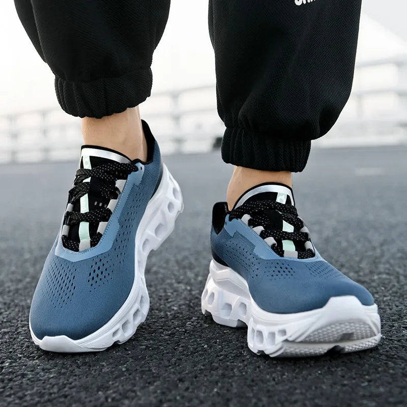 Men's Cushioning Running Shoes Lightweight Athletic Casual Sneakers Male Non-Slip Sports Shoes Outdoor Travel Walking Shoes