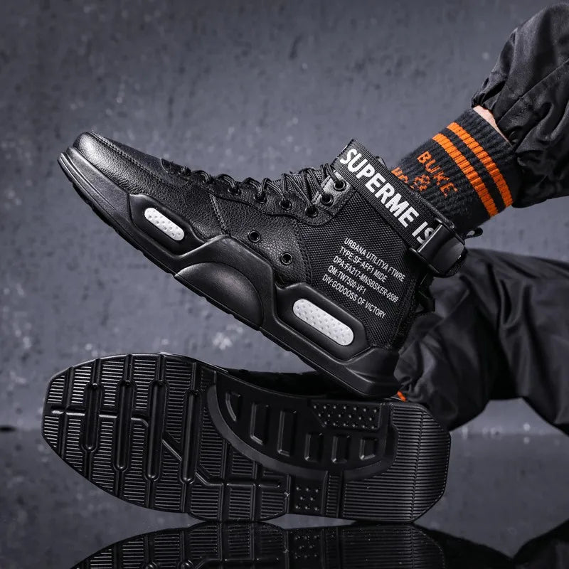 Men's fashionable sports shoes, high top walking shoes, sports and casual shoes, fashionable sports and fashionable men's shoes