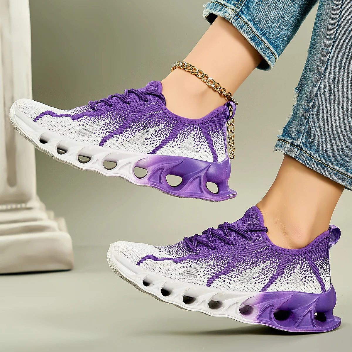 Women's Shoes 2025 New Summer Breathable Mesh Sports Mesh Shoes Casual Couple Blade Running Trendy Shoes