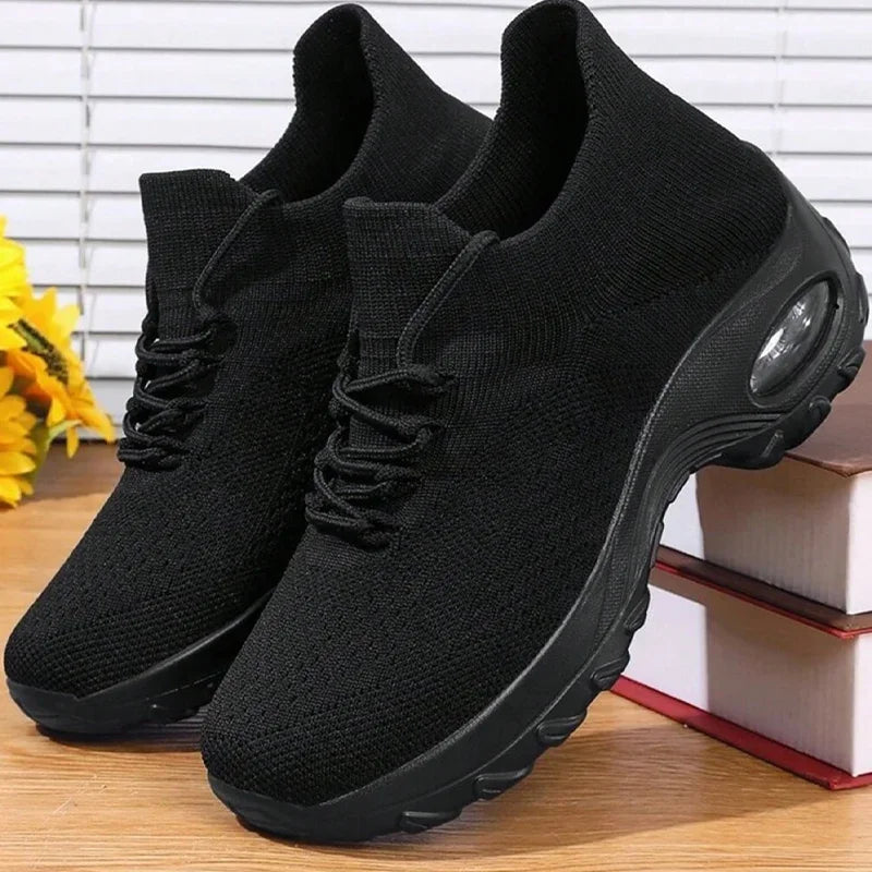 Summer Women Sneakers Outdoor Running Air Cushion Sport Shoes Increase Height Breathable Walk Shoes