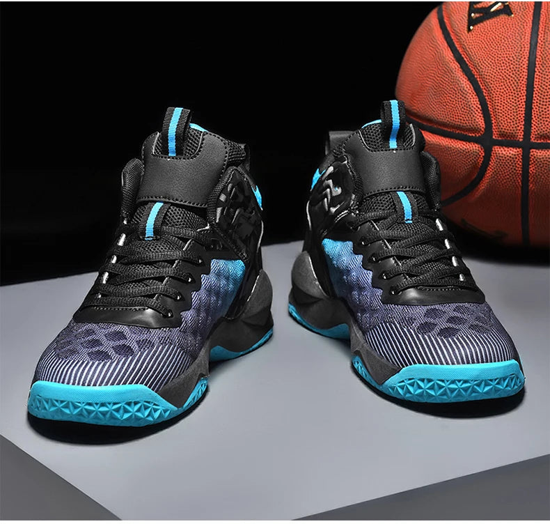 Men's Basketball Shoes Breathable Non-Slip Sneakers Fashionable Sports