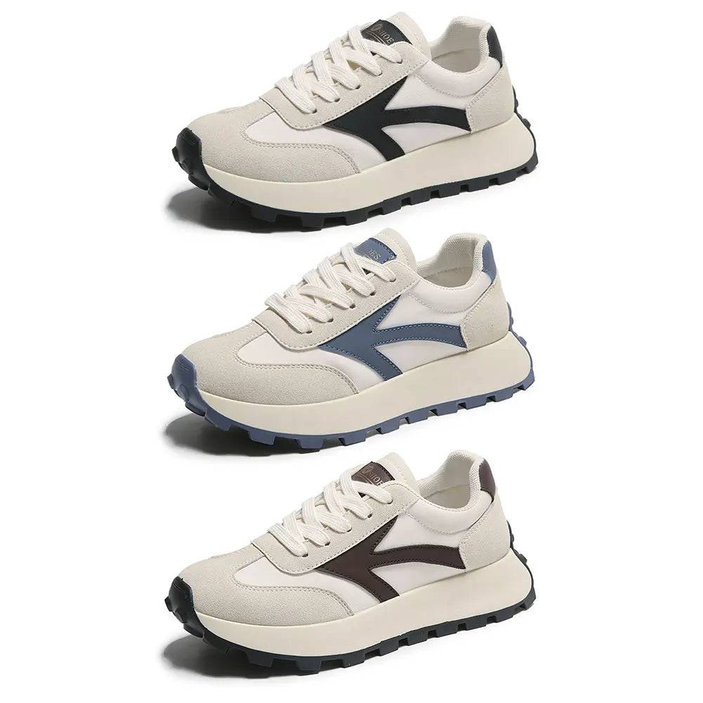 Women Lightweight Running Sneakers Comfortable Casual Walking Shoes Breathable Lace Up Sneakers Patchwork for Running Hiking