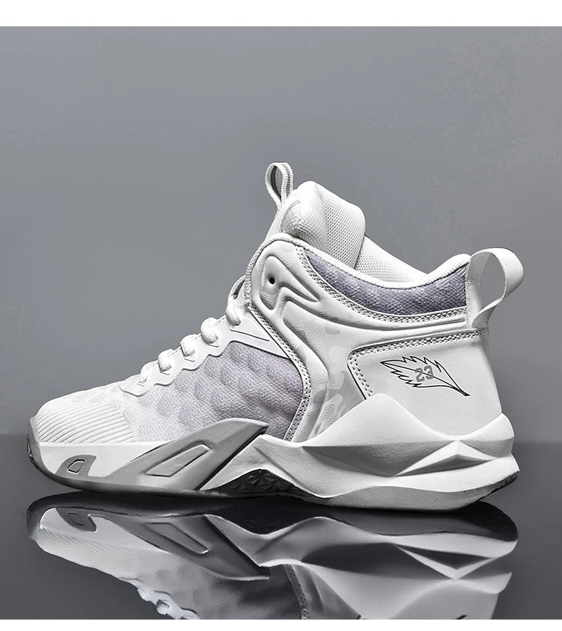 Men's Basketball Shoes Breathable Non-Slip Sneakers Fashionable Sports