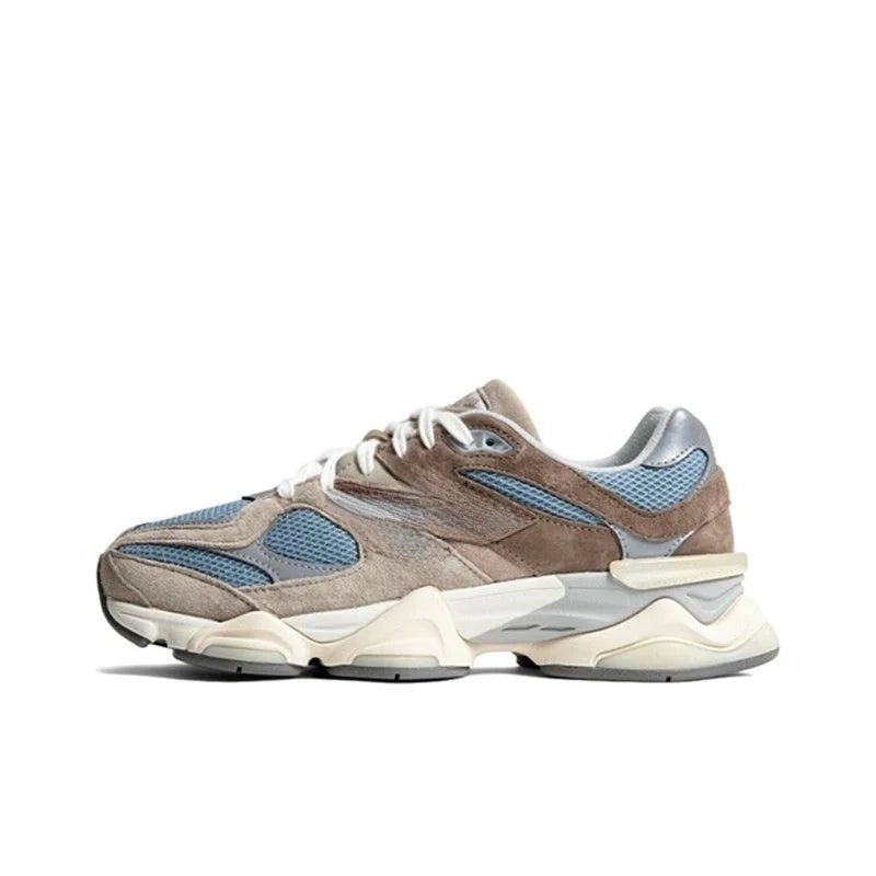 High Quality New Fashion Suede Sneakers Men Women Casual Walking Trainers Breathable Comfortable Lace-up Female 9060 Sport Shoes