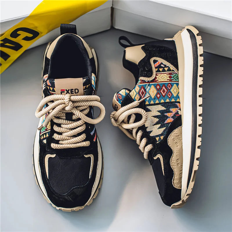 2025 Men's casual sports shoes, breathable walking shoes, lightweight and comfortable sports shoes, men's fashion outdoor travel
