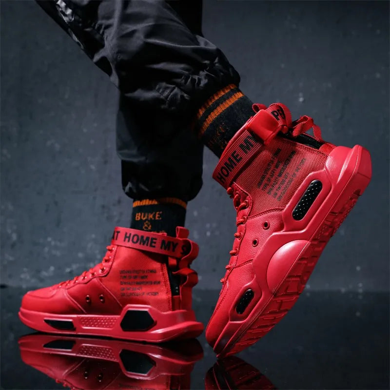 Men's fashionable sports shoes, high top walking shoes, sports and casual shoes, fashionable sports and fashionable men's shoes