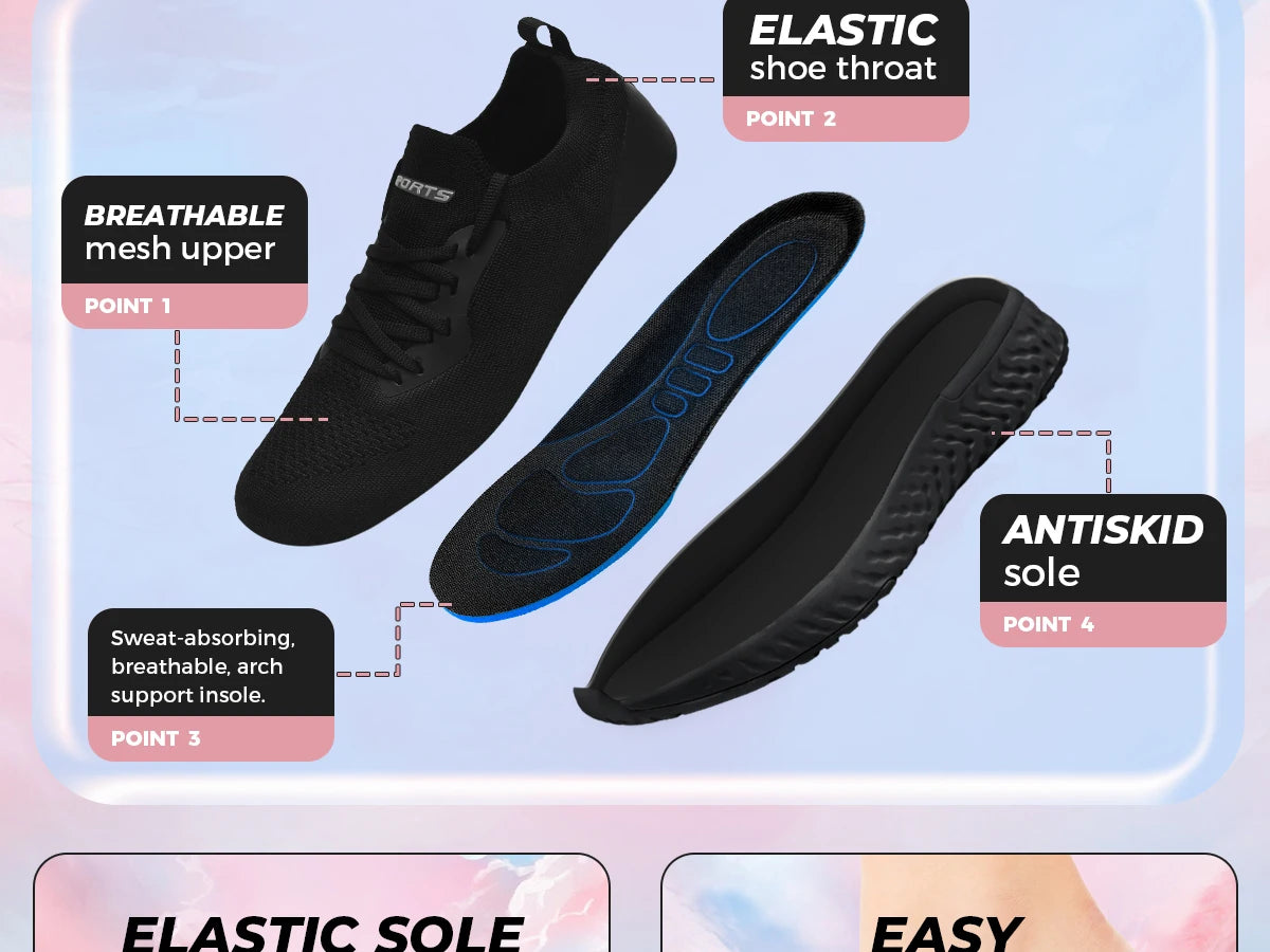 Women's Walking Shoes Women's Running Shoes Comfortable Non-Slip Breathable Athletic Workout Sneakers
