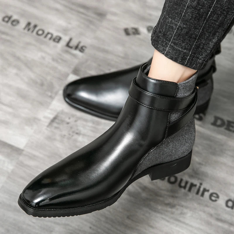 Men's Leather Dress Boots