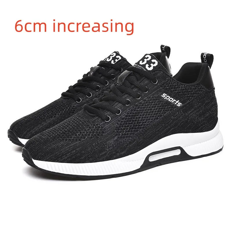 Men's Breathable Mesh Elevator Sneakers