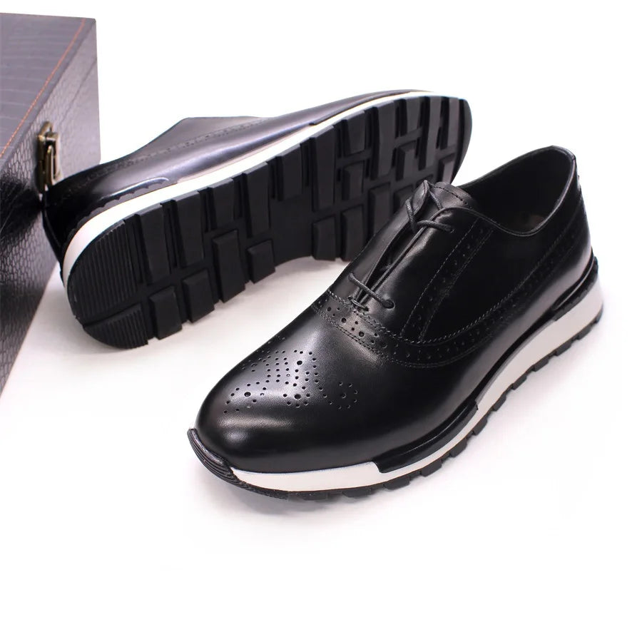 Men's Monk Strap Leather Shoes