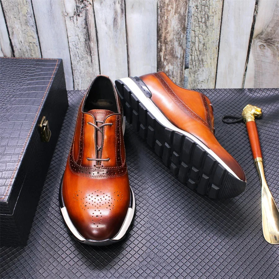 Men's Monk Strap Leather Shoes