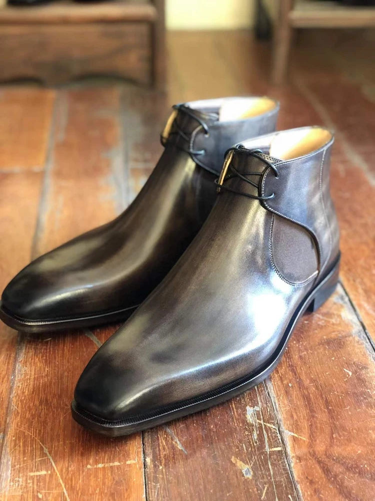 Handmade Leather Ankle Boots