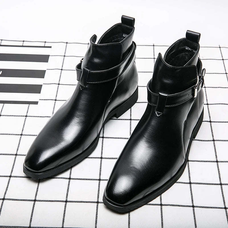 Men's Leather Dress Boots