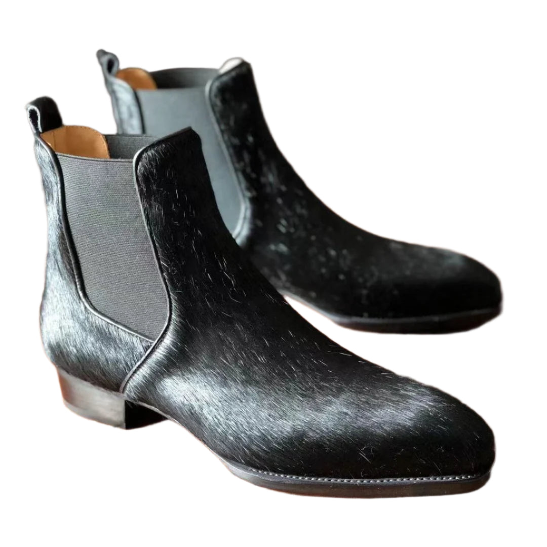 Horse Hair Chelsea Boots